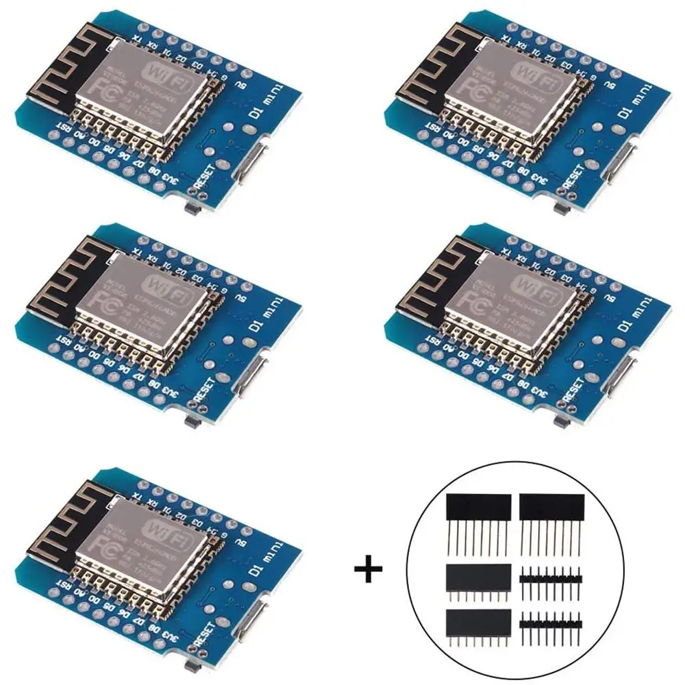 5Pcs/Lot ESP8266 ESP-12 ESP12 ESP-12F Mini Module Wemos D1 Mini WiFi Development Board for Arduino
5Pcs/Lot ESP8266 ESP-12 ESP12 ESP-12F Mini Module Wemos D1 Mini WiFi Development Board for Arduino