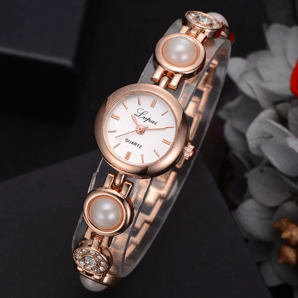 Women Bracelet Watches Imitation Pearl Crystal Round Dial Wristwatch Casual Analog Quartz Watch XRQ88
Women Bracelet Watches Imitation Pearl Crystal Round Dial Wristwatch Casual Analog Quartz Watch XRQ88
