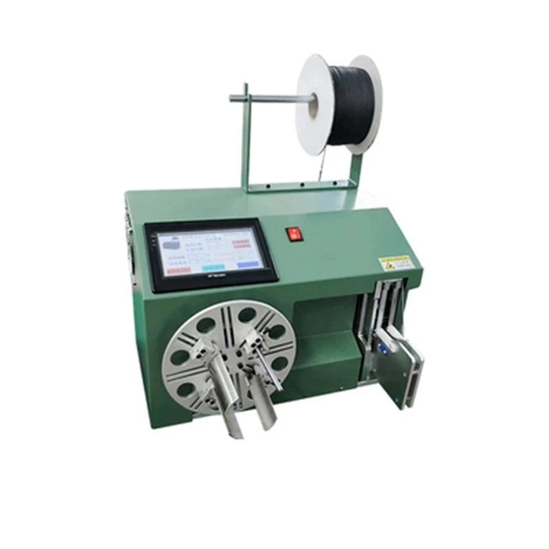 

Cable Wire Coil Winding Binding Machine Touch Screen Electric Digital Automatic with Ribbon and Different Size to Choose