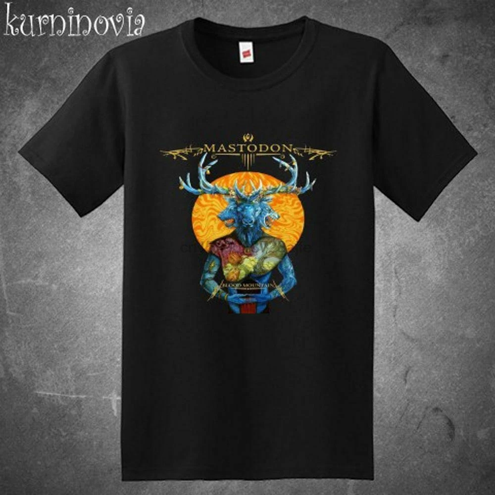 Новая футболка MASTODON BLOOD MOUNTAIN HEAVY METAL BAND черная рубашка размер США S XXXL ZM1| |