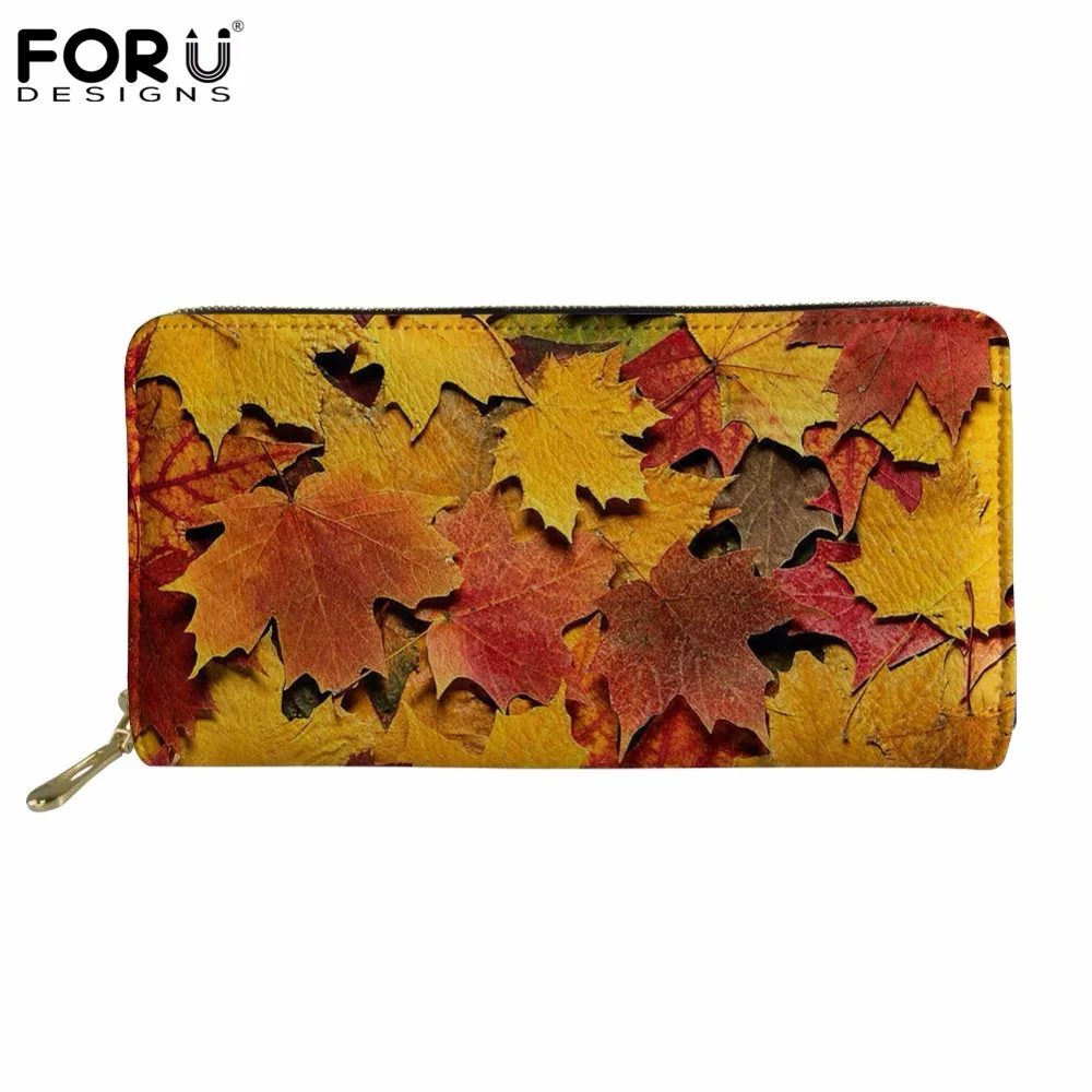 FORUDESIGNS Large Capacity Ladies Wallet 3D Maple Leaf Fashion Design Women's Purse Coin Storage Money Bags Women Wallets Zipper
FORUDESIGNS Large Capacity Ladies Wallet 3D Maple Leaf Fashion Design Women's Purse Coin Storage Money Bags Women Wallets Zipper