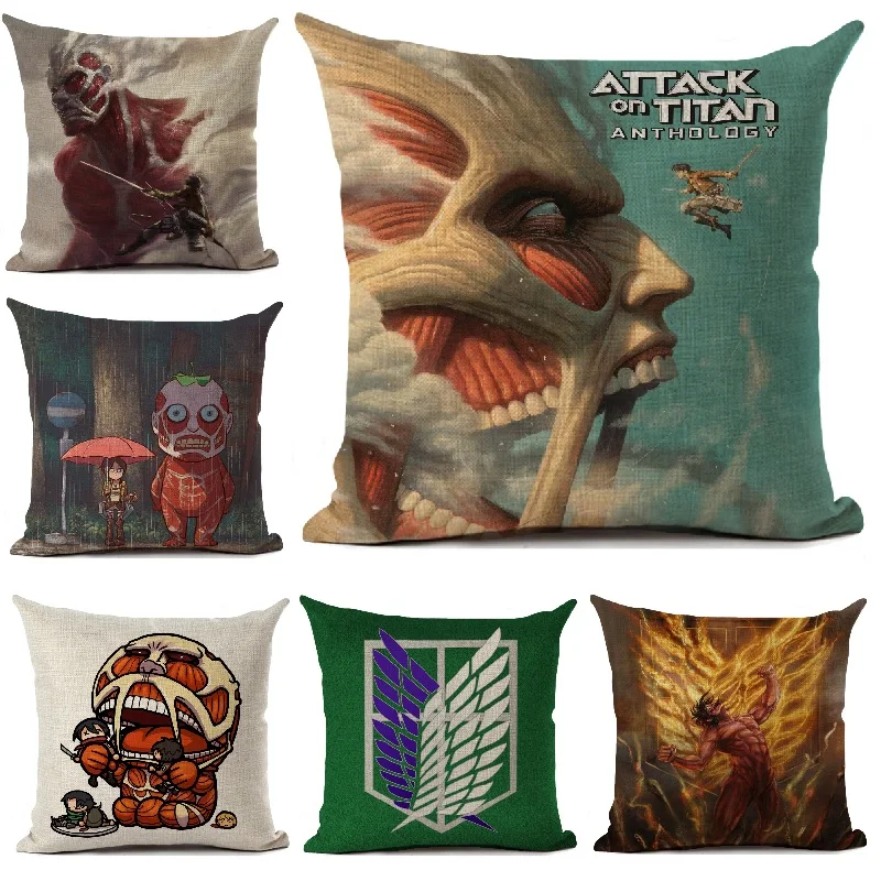 Наволочка «атака на Титанов», льняная Подушка с мультяшным рисунком аниме, наволочка для гостиной, дивана, декоративная подушка
Наволочка «атака на Титанов», льняная Подушка с мультяшным рисунком аниме, наволочка для гостиной, дивана, декоративная подушка