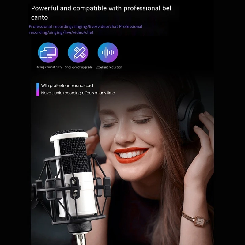 Condenser Microphones, Computer Broadcast Sound Card Equipment, Wired Professional Microphones, Condenser Microphones for Studio
Condenser Microphones, Computer Broadcast Sound Card Equipment, Wired Professional Microphones, Condenser Microphones for Studio