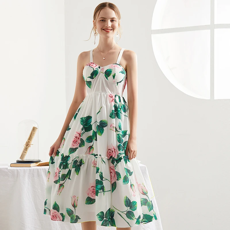 Banulin 2021 Hot Designer Floral A Line Vintage Elegant Party Night Dress Strap Summer Sexy Goblincore Midi Dress Elbise Robes
Banulin 2021 Hot Designer Floral A Line Vintage Elegant Party Night Dress Strap Summer Sexy Goblincore Midi Dress Elbise Robes