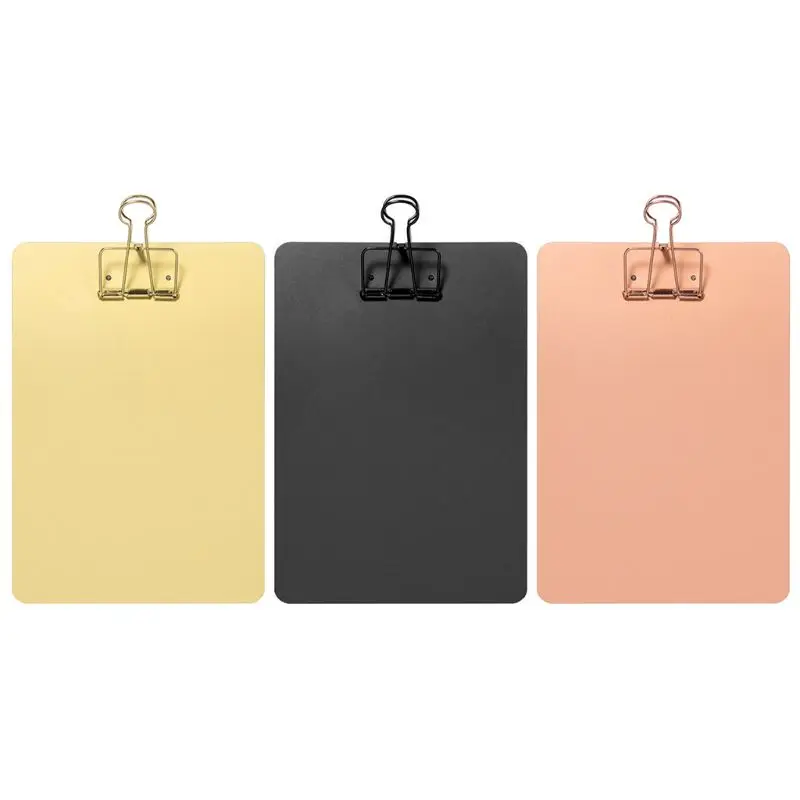Metal Clipboard Writing Pad File Folders Document Holder School Office Stationery Supply 3 Colors
Metal Clipboard Writing Pad File Folders Document Holder School Office Stationery Supply 3 Colors
