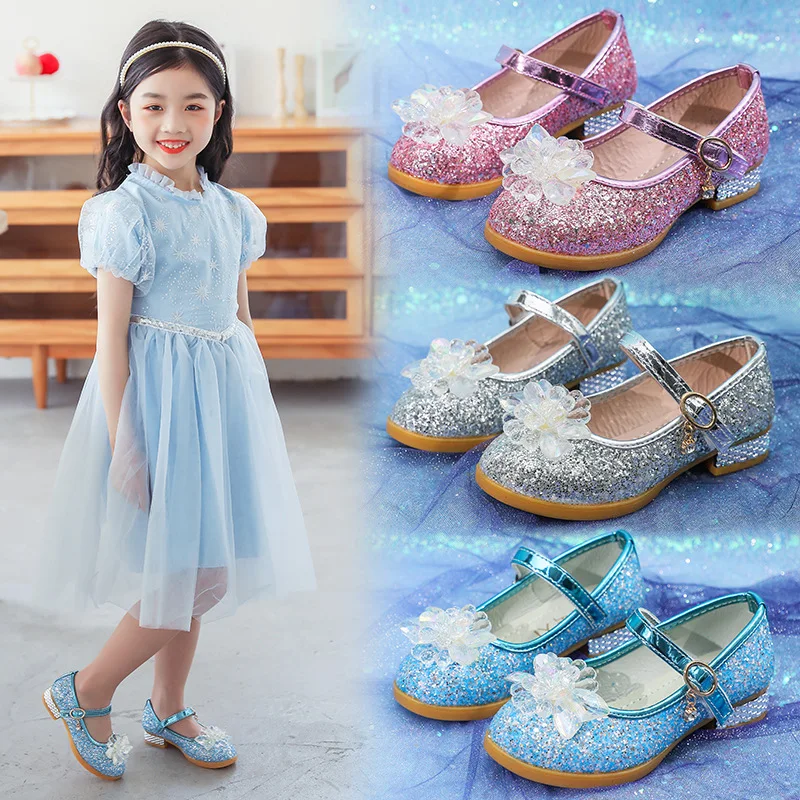 2022 New Spring and Autumn Girls' Single Shoes Sequined Princess Shoes Student Show Catwalk High-heeled Shoes for Wedding Party
2022 New Spring and Autumn Girls' Single Shoes Sequined Princess Shoes Student Show Catwalk High-heeled Shoes for Wedding Party