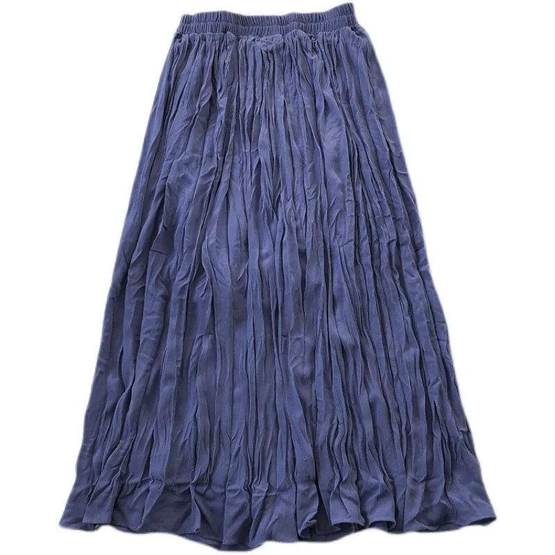 TFETTERS Solid Color Popular Mid Skirt Female 2021 Spring New Korean Chiffon Wrinkled Pleated Skirt High Waist Slim Long Skirt
TFETTERS Solid Color Popular Mid Skirt Female 2021 Spring New Korean Chiffon Wrinkled Pleated Skirt High Waist Slim Long Skirt
