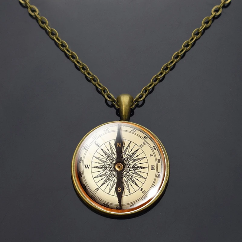 Hot Round Glass Cabochon Jewelry Steampunk Compass Pendant Vintage Compass Picture Necklace Archaeology Tour Jewelry Gift
Hot Round Glass Cabochon Jewelry Steampunk Compass Pendant Vintage Compass Picture Necklace Archaeology Tour Jewelry Gift
