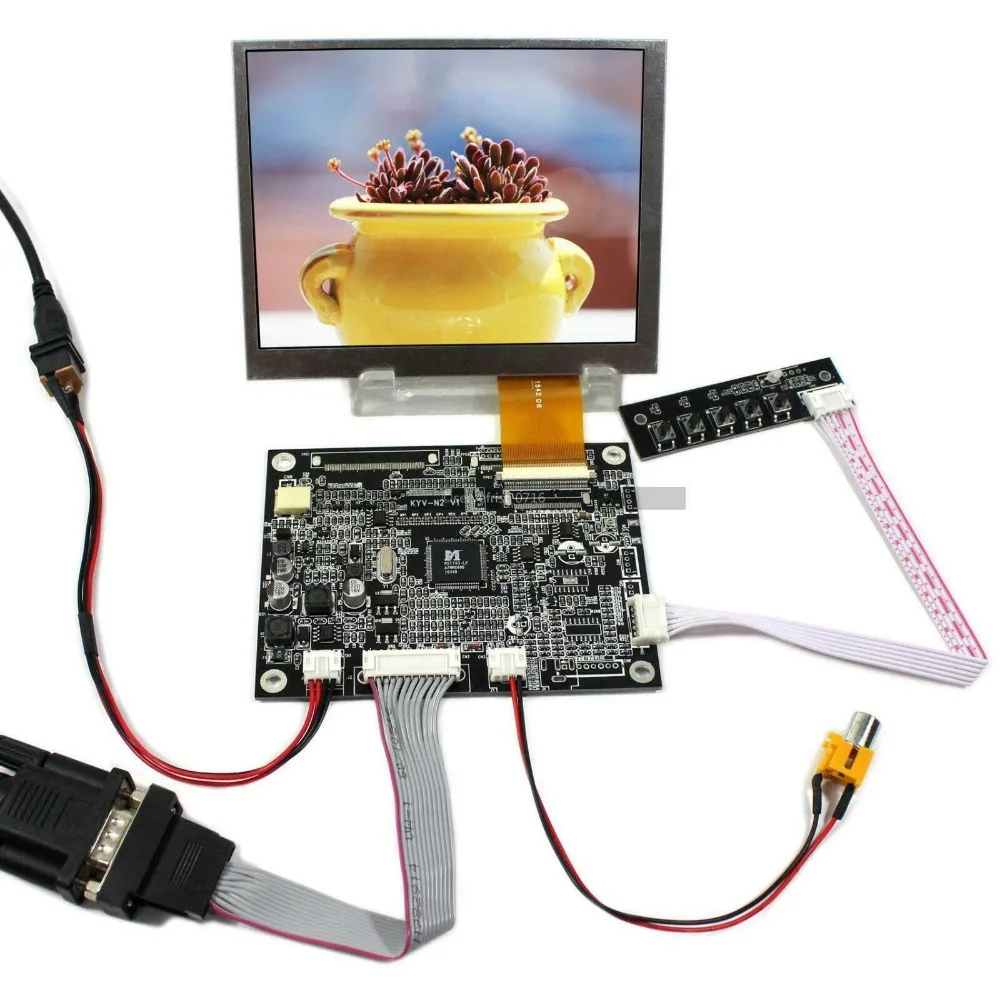 5" inch TFT LCD screen AT050TN22 V.1 AT050TN22 V1 640x480 LCD display screen panel with VGA AV LCD Control Board Monitor Panel
5" inch TFT LCD screen AT050TN22 V.1 AT050TN22 V1 640x480 LCD display screen panel with VGA AV LCD Control Board Monitor Panel