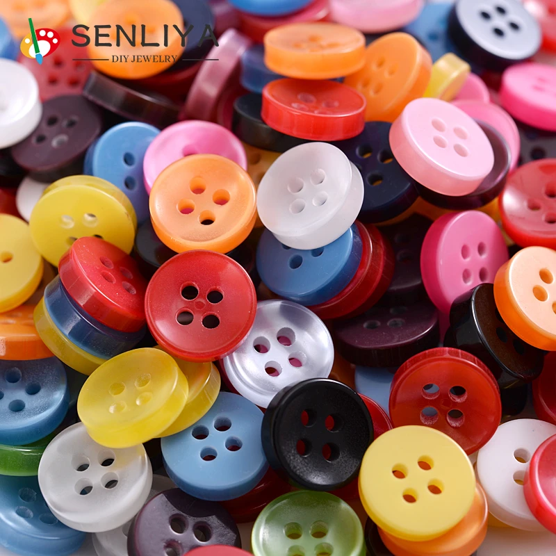 New 11mm 50-250Pcs/Pack 4Holes Round Resin Sewing Clothes Colorful Buttons Decorative Resin Button For Diy Apparel Accessories
New 11mm 50-250Pcs/Pack 4Holes Round Resin Sewing Clothes Colorful Buttons Decorative Resin Button For Diy Apparel Accessories