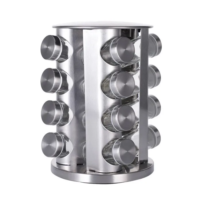 Goods For The Kitchen Sauce Boats 18.5*18.5*26cm 16 Stainless Steel Seasoning Jars With Rotating Bracket (silver) HWC
Goods For The Kitchen Sauce Boats 18.5*18.5*26cm 16 Stainless Steel Seasoning Jars With Rotating Bracket (silver) HWC