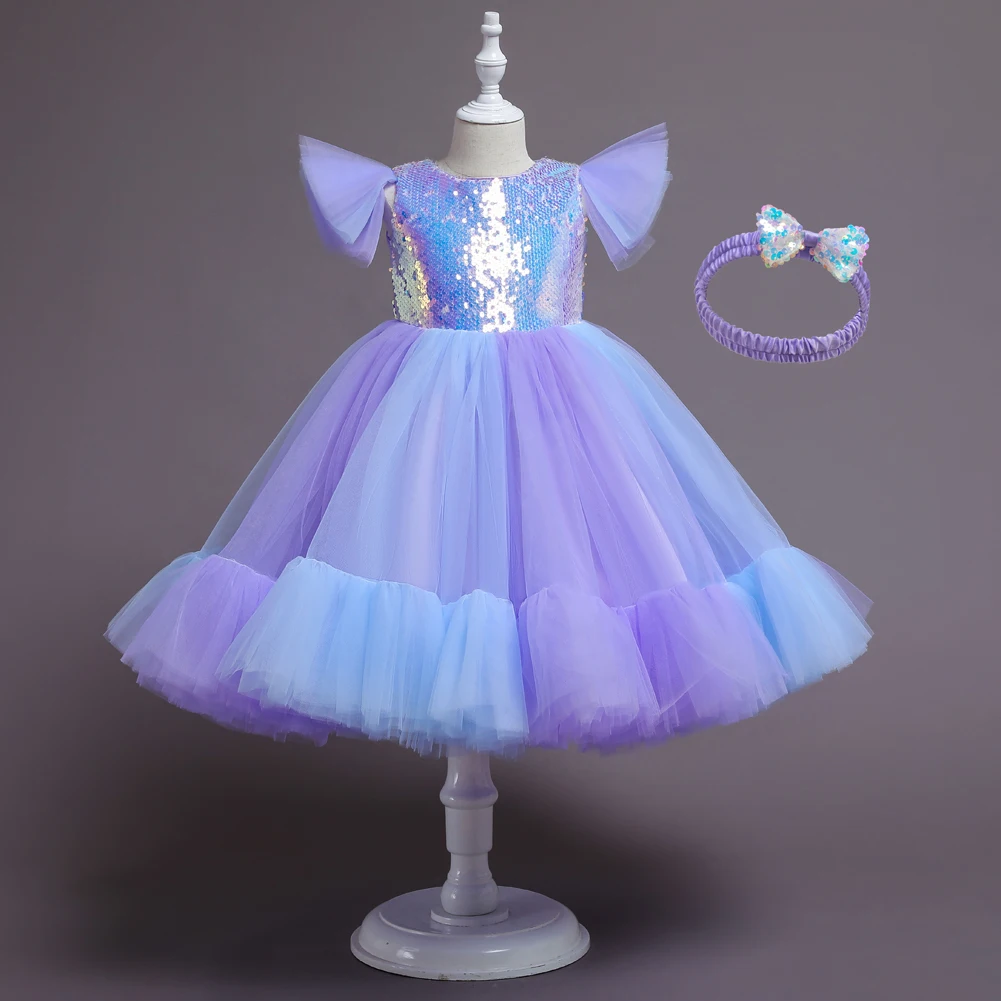 Girls' net gauze puffy princess dress catwalk dress children's dress skirt sequin wedding dress performance clothing
Girls' net gauze puffy princess dress catwalk dress children's dress skirt sequin wedding dress performance clothing