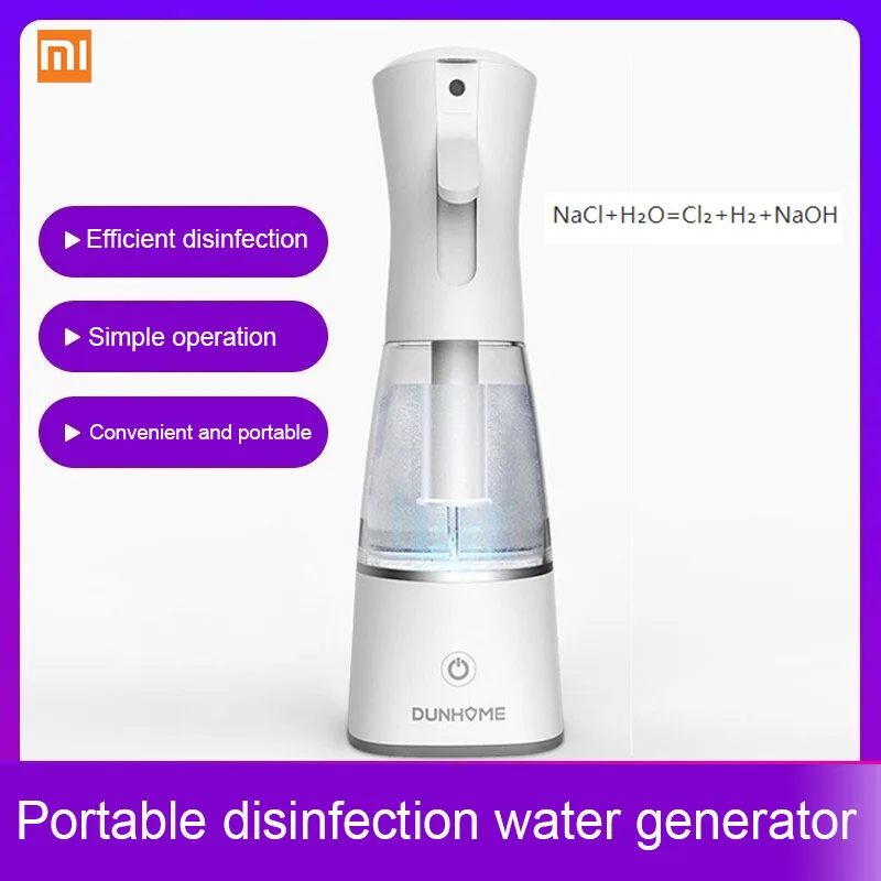 

Xiaomi Mijia Portable Household Disinfectant Making Machine Dunhome Disinfectant Water Generator Spray Disinfection