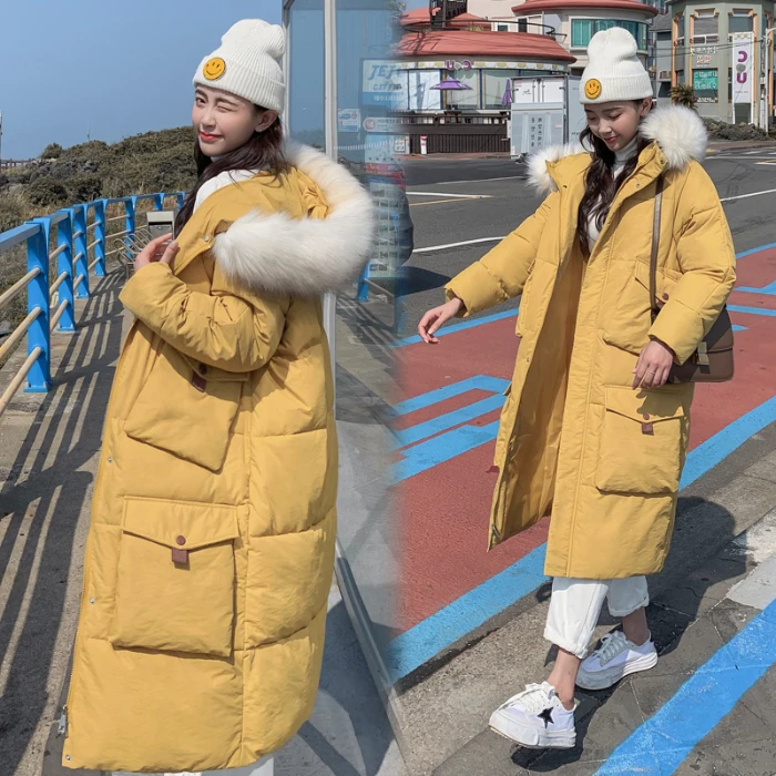 2019 New Winter Jacket Women's Parkas Feathers Long Cotton Coat Women Korean Luxury Big Collar Coat Jacket For Woman Outwear
2019 New Winter Jacket Women's Parkas Feathers Long Cotton Coat Women Korean Luxury Big Collar Coat Jacket For Woman Outwear