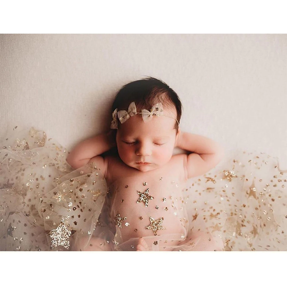 Newborn Photography Props Bling Star Wrap Baby Blanket Photo Background Bronzing Fabric Glitter Cloth Photo Studio Accessories
Newborn Photography Props Bling Star Wrap Baby Blanket Photo Background Bronzing Fabric Glitter Cloth Photo Studio Accessories