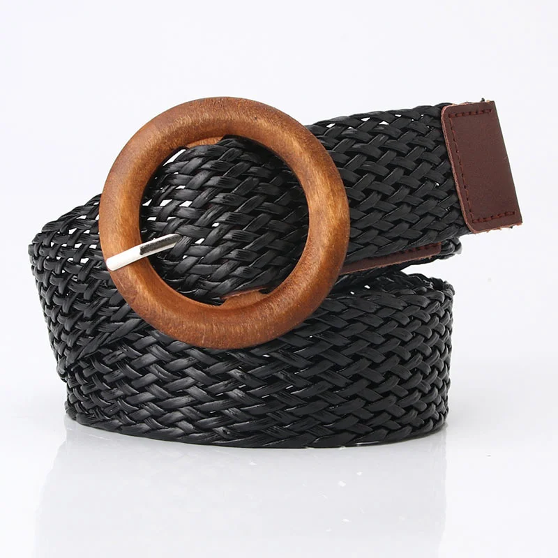 Fashion Women Braided Waistband Round Buckle Belt Retro Weave Decorative Jeans Canvas Pu Leather Waistband Ladies Designer
Fashion Women Braided Waistband Round Buckle Belt Retro Weave Decorative Jeans Canvas Pu Leather Waistband Ladies Designer