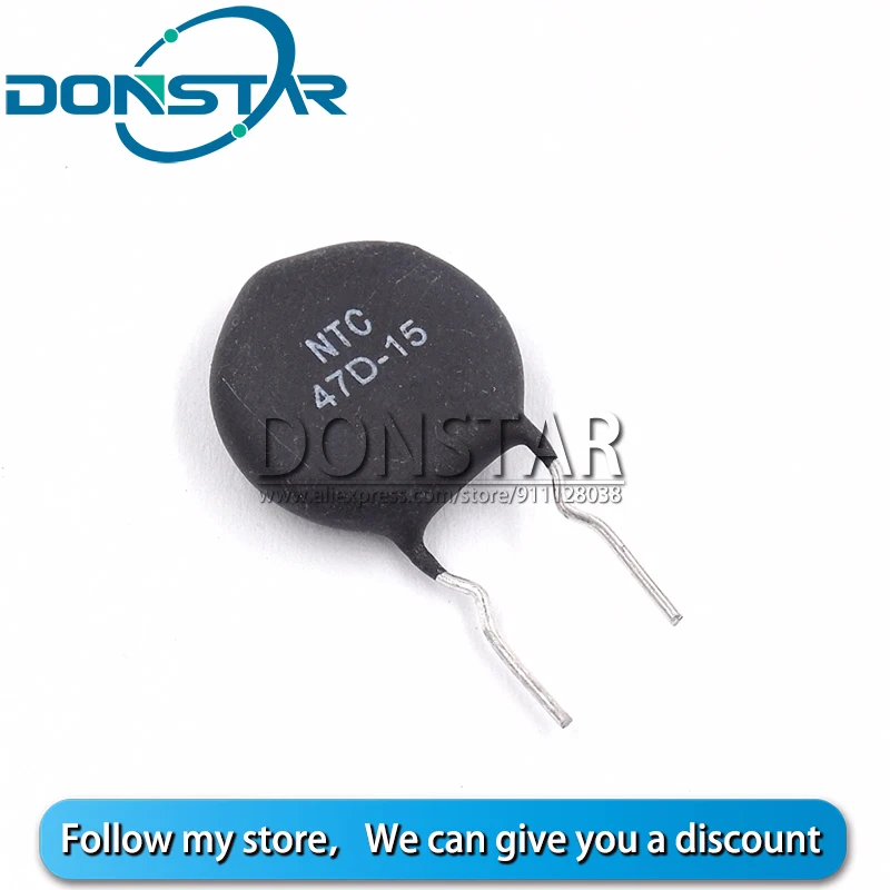 10PCS NTC 47D-15 47D15 NTC47D-15 DIP-2 Thermal Resistor New 
10PCS NTC 47D-15 47D15 NTC47D-15 DIP-2 Thermal Resistor New