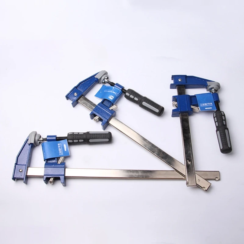 F Clamps - Medium Duty Heat Treated Steel Bar Clamp with Ergonomic Grip Handle and Protective Pads for Factory home Furnitures
F Clamps - Medium Duty Heat Treated Steel Bar Clamp with Ergonomic Grip Handle and Protective Pads for Factory home Furnitures