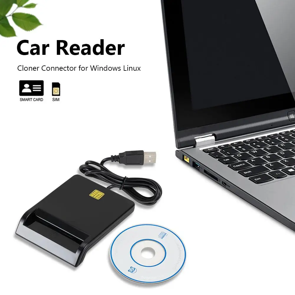 

USB Smart Card Reader For Bank Card IC/ID DNIE ATM CAC EMV Card Reader SIM Card Cloner Connector for Windows 7 8 10 Linux OS