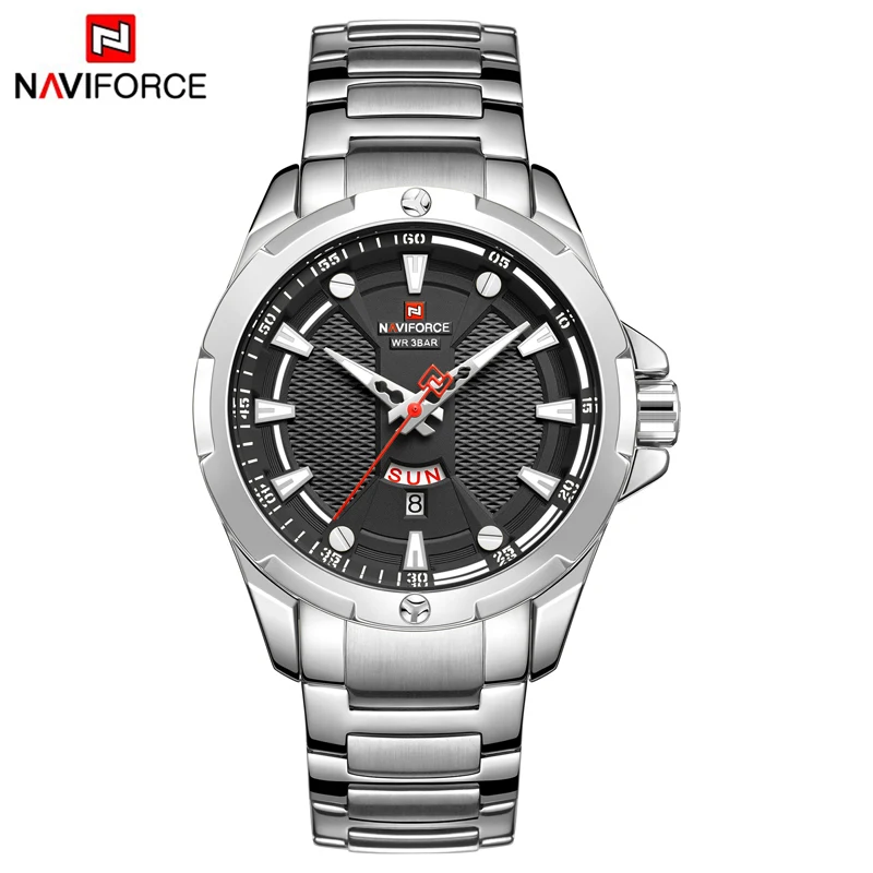 Watches For Men NAVIFORCE Top Luxury Brand Fashion Military Sport WristWatch Waterproof Stainless Steel Quartz Date Analog Clock
Watches For Men NAVIFORCE Top Luxury Brand Fashion Military Sport WristWatch Waterproof Stainless Steel Quartz Date Analog Clock