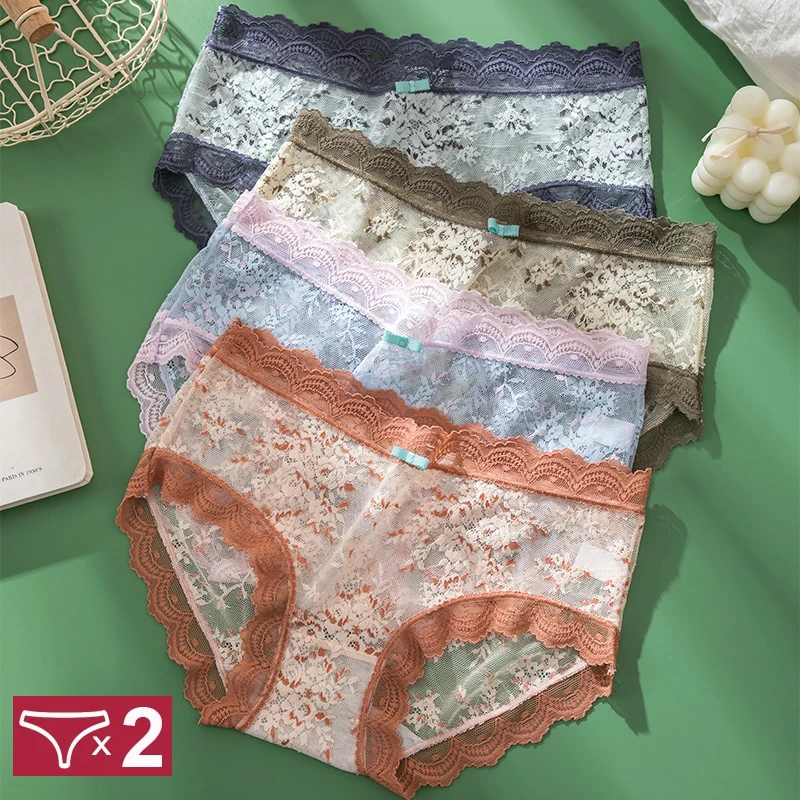 2Pcs/Set Women Sexy Lace Panties Seamless Underwear Cute Bow Underpants Girls Briefs Traceless Female Hollow out Intimates
2Pcs/Set Women Sexy Lace Panties Seamless Underwear Cute Bow Underpants Girls Briefs Traceless Female Hollow out Intimates