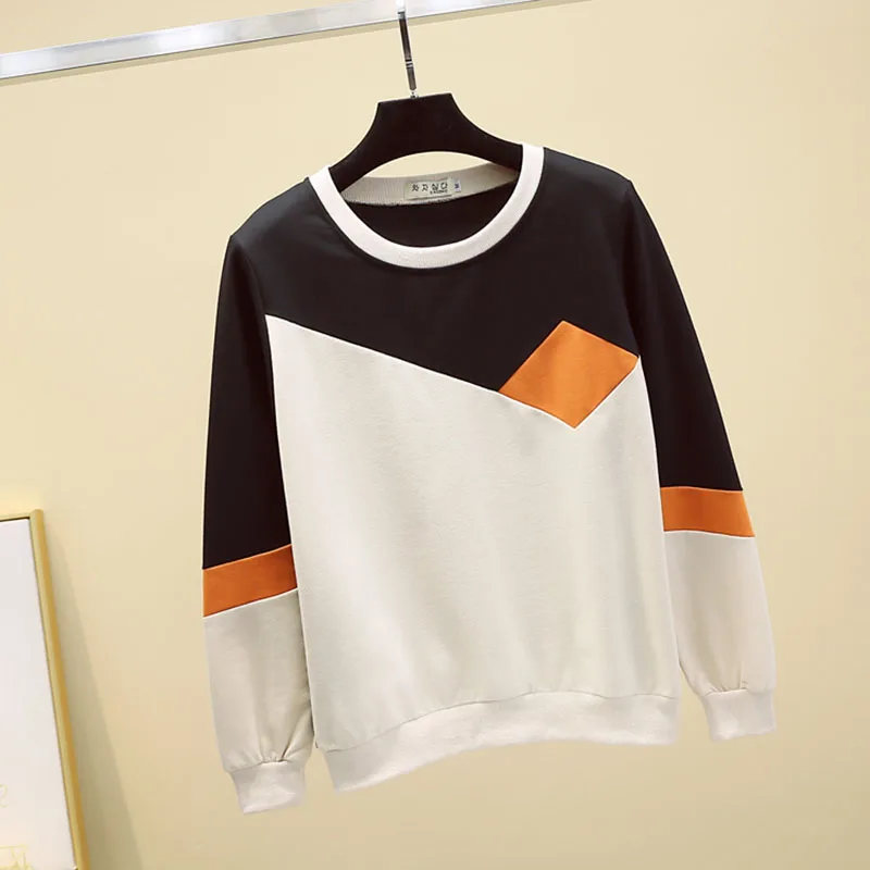GGRIGHT Patchwork Hoodie T Shirt Women Cotton Korean Clothes 2020 Autumn Tops Casual Long Sleeve Tshirt Woman Tee Shirt Femme
GGRIGHT Patchwork Hoodie T Shirt Women Cotton Korean Clothes 2020 Autumn Tops Casual Long Sleeve Tshirt Woman Tee Shirt Femme