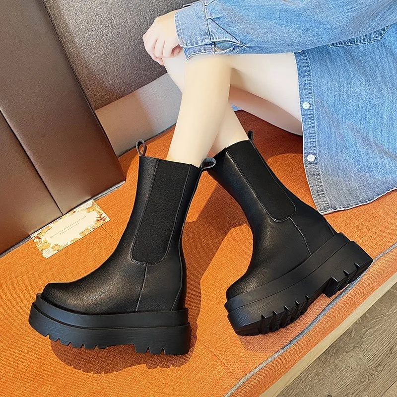 2022 New Autumn Rock Shoes Woman Lady Boots Clogs Platform Round Toe Boots-Women Chelsea High Heel Mid Calf Mid-Calf
2022 New Autumn Rock Shoes Woman Lady Boots Clogs Platform Round Toe Boots-Women Chelsea High Heel Mid Calf Mid-Calf