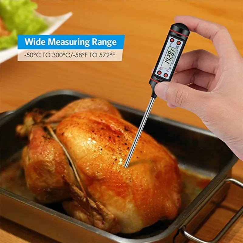 Probe type electronic digital display liquid barbecue baking oil thermometer, food pen type thermometer
Probe type electronic digital display liquid barbecue baking oil thermometer, food pen type thermometer