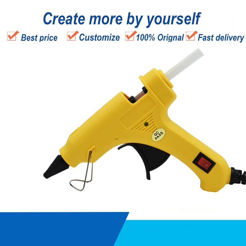 20W Hot Melt Glue Gun Household Thermo Electric High Temperature Tool DIY Hand Craft Model Woodworking Electrician Kit
20W Hot Melt Glue Gun Household Thermo Electric High Temperature Tool DIY Hand Craft Model Woodworking Electrician Kit