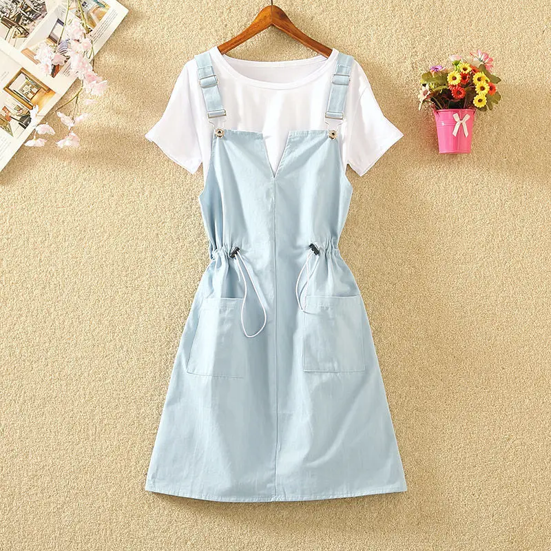 TiLeewon Summer Girls Suit Top + Overall Skirt Solid Color Junior Senior High School Students Two Piece Set
TiLeewon Summer Girls Suit Top + Overall Skirt Solid Color Junior Senior High School Students Two Piece Set