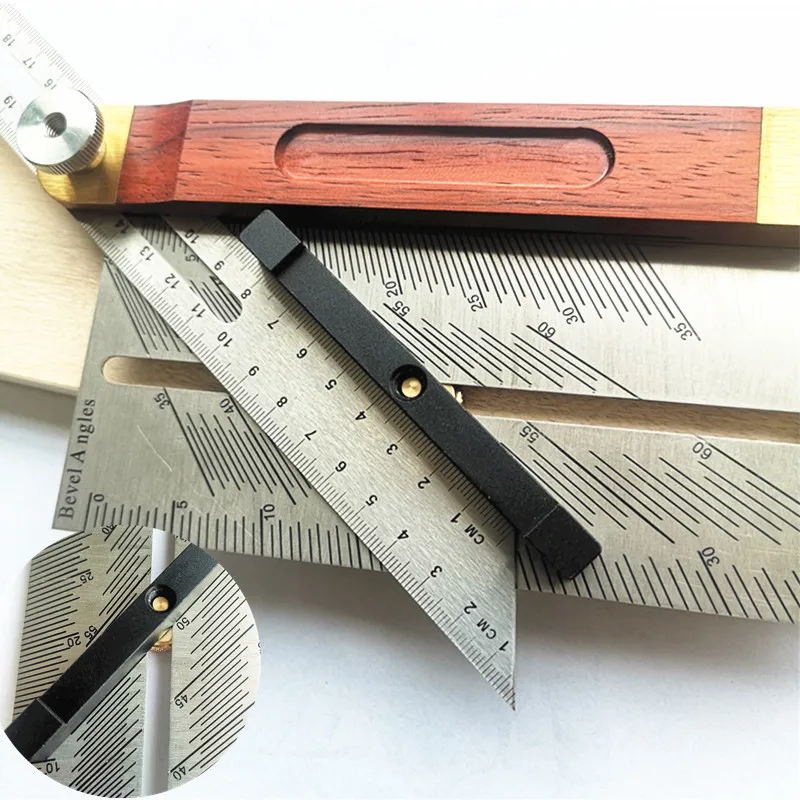 Woodworking Multifunction Scribe T-type Ruler Stainless steel Square Ruler Dovetail Marking Gauge Polygon Miter Ruler
Woodworking Multifunction Scribe T-type Ruler Stainless steel Square Ruler Dovetail Marking Gauge Polygon Miter Ruler