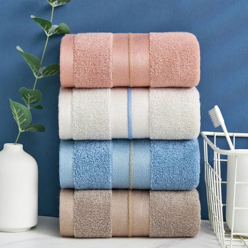 

Набор банных полотенец из 100% хлопка, мягкие банные полотенца, хорошо впитывающие полотенца для ванной комнаты для взрослых, однотонные поло...