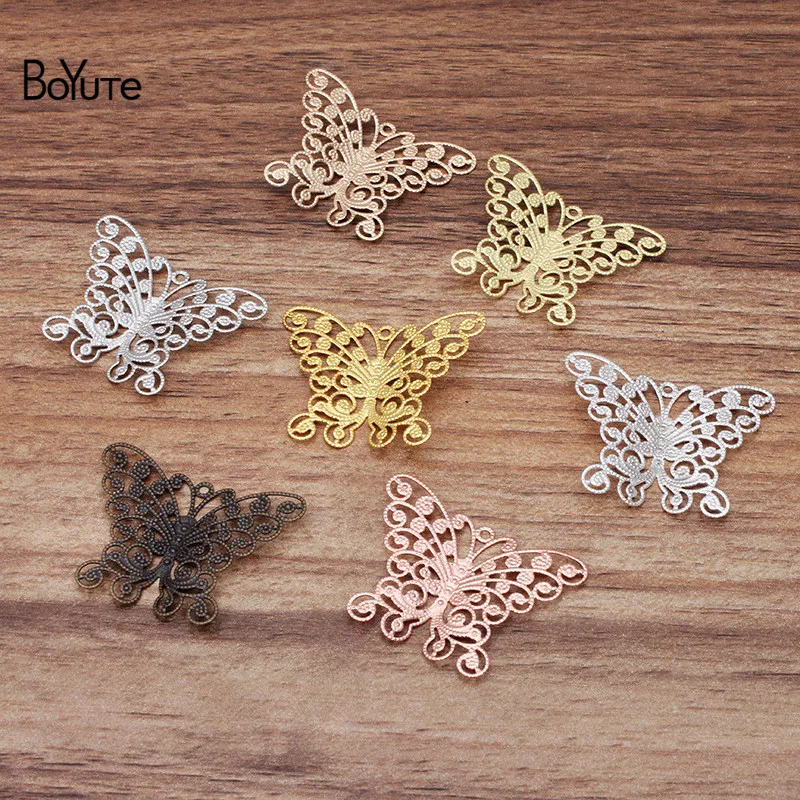 BoYuTe (50 Pieces/Lot) 35*27MM Metal Brass Filigree Butterfly Findings Diy Hand Made Jewelry Materials Wholesale
BoYuTe (50 Pieces/Lot) 35*27MM Metal Brass Filigree Butterfly Findings Diy Hand Made Jewelry Materials Wholesale