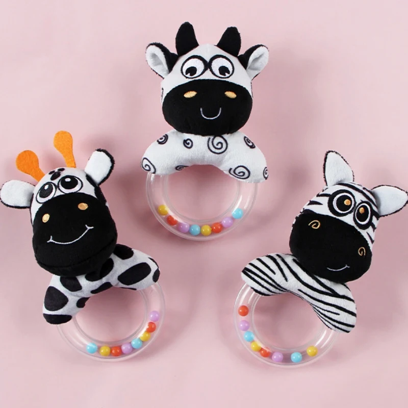 Animal Models Hand Rattles Black White Visual Stimulation Educational Toy 
Animal Models Hand Rattles Black White Visual Stimulation Educational Toy