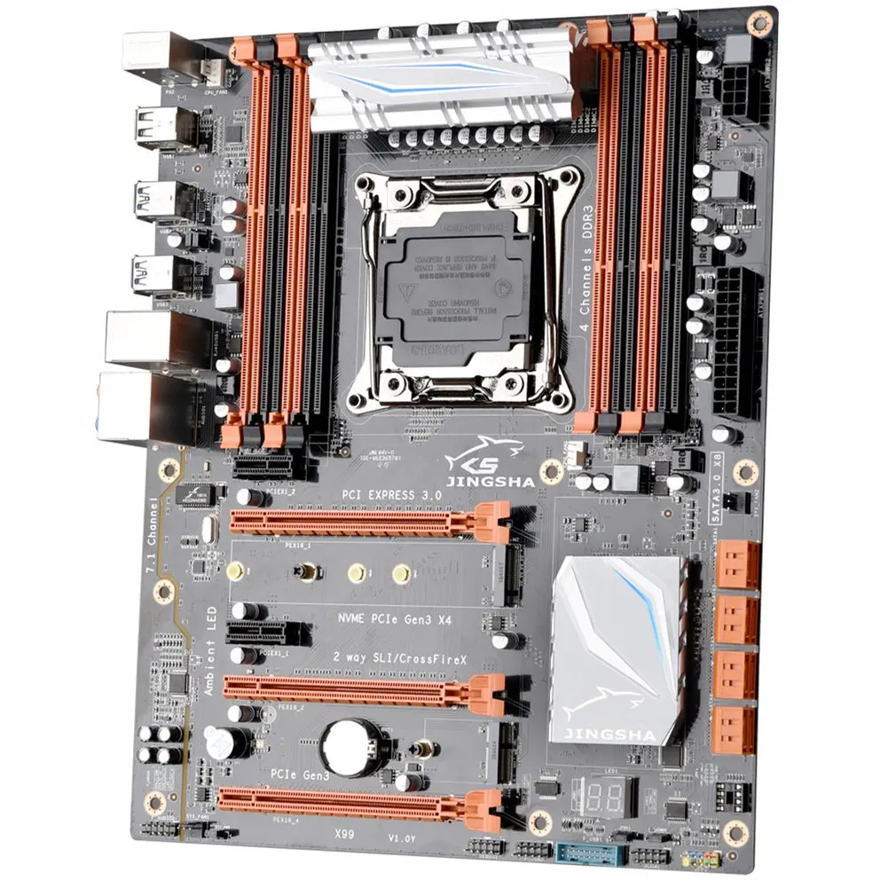 Motherboard X99 chipset mainboard lga 2011-3 mother board support Intel Xeon E5-2678v3 / 2669v3 / 2649v3 / 2629v3
Motherboard X99 chipset mainboard lga 2011-3 mother board support Intel Xeon E5-2678v3 / 2669v3 / 2649v3 / 2629v3