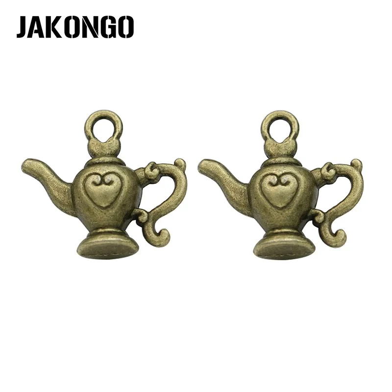 15pcs Antique Bronze Plated Zinc Alloy Teapot Charms Pendants for Bracelet Jewelry Making DIY Handmade Craft 19x21mm
15pcs Antique Bronze Plated Zinc Alloy Teapot Charms Pendants for Bracelet Jewelry Making DIY Handmade Craft 19x21mm