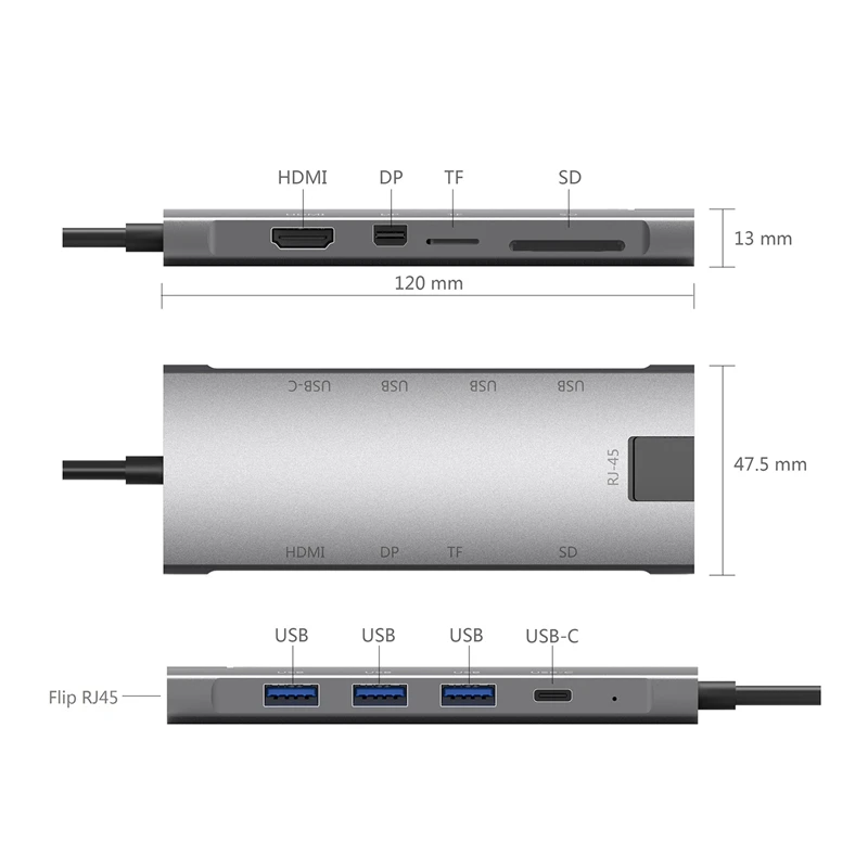9 in 1 HUB USB Type-C HDMI Docking Station Adapter USB 3.0 Is Suitable for Laptops and Mobile Phones
9 in 1 HUB USB Type-C HDMI Docking Station Adapter USB 3.0 Is Suitable for Laptops and Mobile Phones