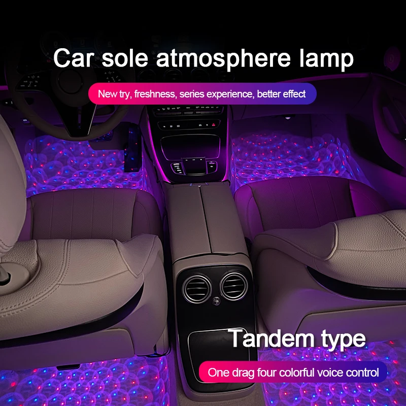 LED Car Interior Foot Light RGB Backlight With USB Wireless Remote APP Music Control Multiple Modes Decorative Atmosphere Lamp
LED Car Interior Foot Light RGB Backlight With USB Wireless Remote APP Music Control Multiple Modes Decorative Atmosphere Lamp