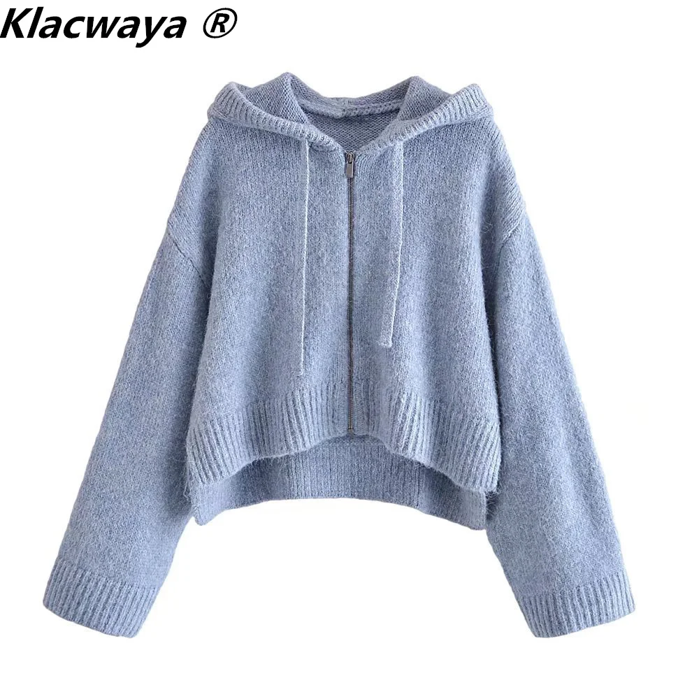 Klacwaya Women Hooded Sweater Cardigan For Women 2021 Vintage Long Sleeve Top Zipper Sweater Oversize Casual Cropped Cardigan
Klacwaya Women Hooded Sweater Cardigan For Women 2021 Vintage Long Sleeve Top Zipper Sweater Oversize Casual Cropped Cardigan