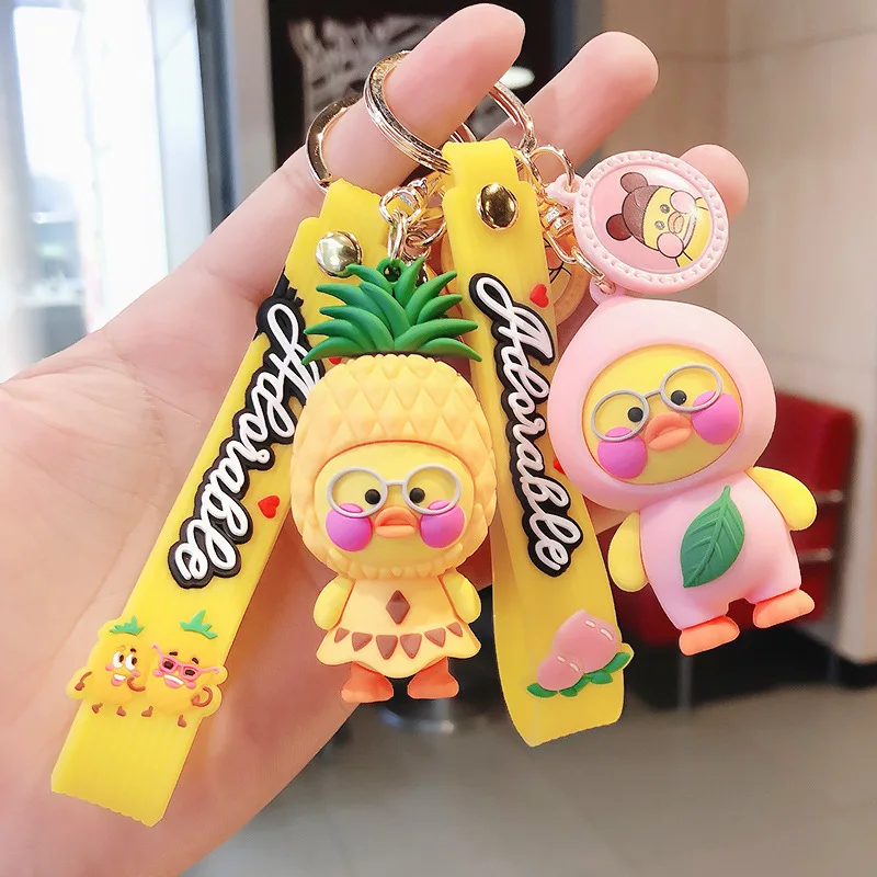 Creative Fruit Duck Keychain Cartoon Couples Backpack Bag Car Key Accessories Pendant Keyring Hot Sale Send Friend Fine Gift New
Creative Fruit Duck Keychain Cartoon Couples Backpack Bag Car Key Accessories Pendant Keyring Hot Sale Send Friend Fine Gift New