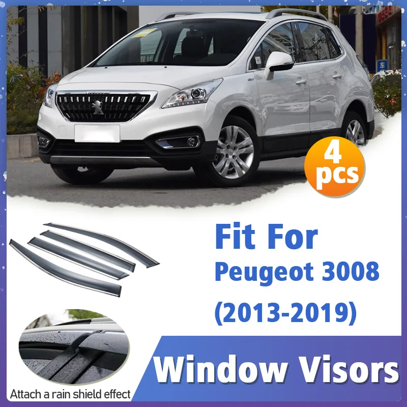 Window Visor Guard for Peugeot 3008 2013-2019 Vent Cover Trim Awnings Shelters Protection Sun Rain Deflector Auto Accessories
Window Visor Guard for Peugeot 3008 2013-2019 Vent Cover Trim Awnings Shelters Protection Sun Rain Deflector Auto Accessories