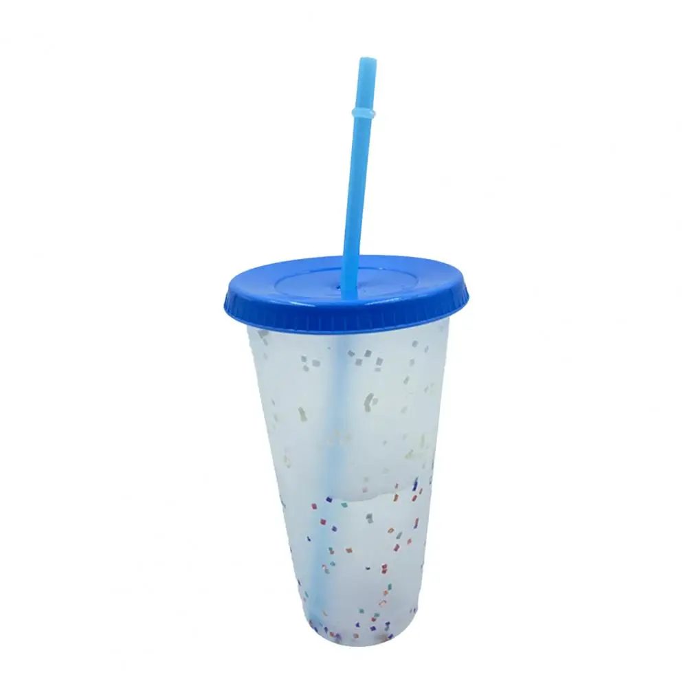 700ml Rainbow Straw Cup Food Grade Reusable PP Plastic Color Changing Bottle with Lid for Office
700ml Rainbow Straw Cup Food Grade Reusable PP Plastic Color Changing Bottle with Lid for Office