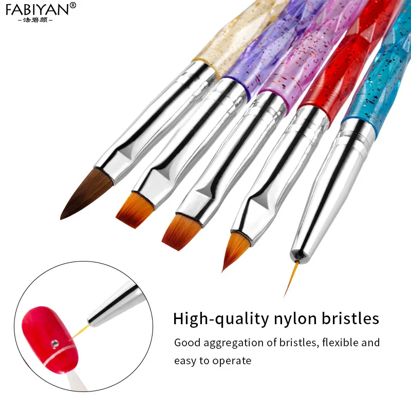 5Pcs Nail Art Acrylic UV Gel Extension Painting Brush Carving Drawing Dotting Thin Liner Pen Manicure Set
5Pcs Nail Art Acrylic UV Gel Extension Painting Brush Carving Drawing Dotting Thin Liner Pen Manicure Set