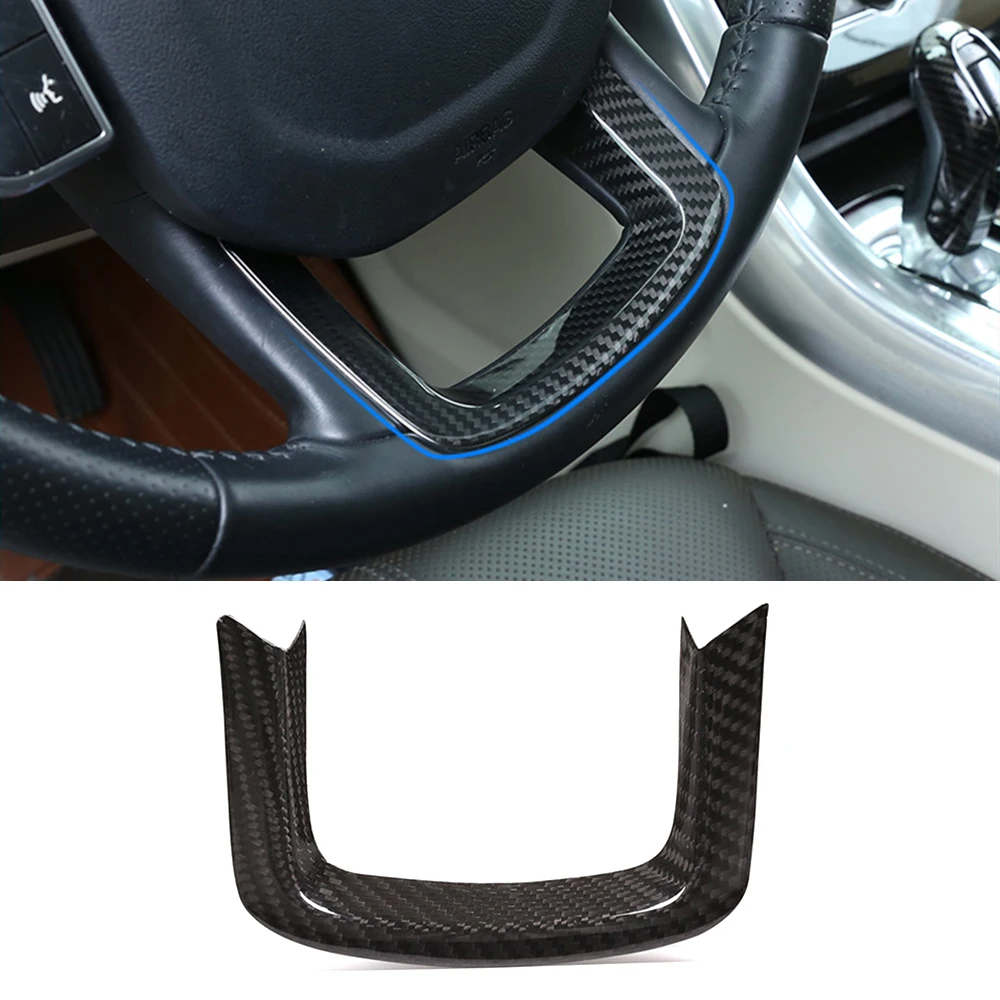 Real carbon fiber car steering wheel decoration trim for Land Rover Range Rover Sport 2014-19 Velar 2017-20 auto accessories
Real carbon fiber car steering wheel decoration trim for Land Rover Range Rover Sport 2014-19 Velar 2017-20 auto accessories