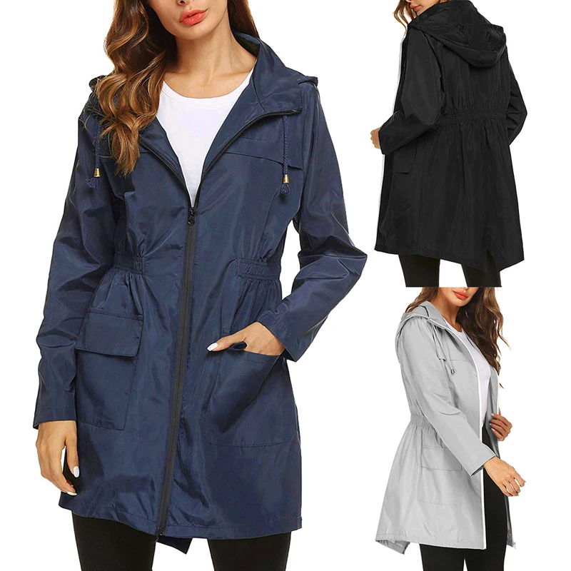 2021 New Women's Lightweight Raincoat for Women Waterproof Jacket Hooded Outdoor Hiking Jacket Long Rain Jackets Active Rainwear
2021 New Women's Lightweight Raincoat for Women Waterproof Jacket Hooded Outdoor Hiking Jacket Long Rain Jackets Active Rainwear