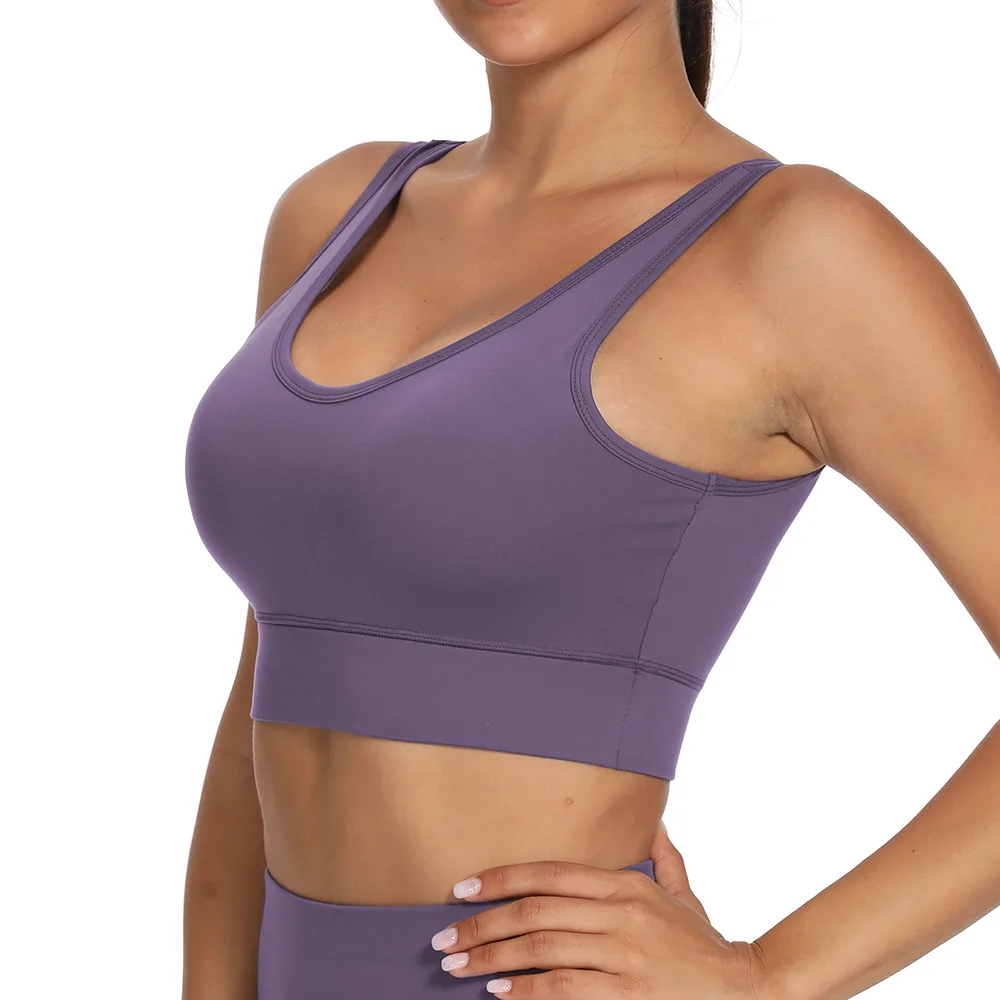 Fashion Slim Pure Color Sports Fitness Elastic Breathable Camisole Seamless Yoga Halter Sweat-Absorbent Quick-Drying Ladies Bra
Fashion Slim Pure Color Sports Fitness Elastic Breathable Camisole Seamless Yoga Halter Sweat-Absorbent Quick-Drying Ladies Bra