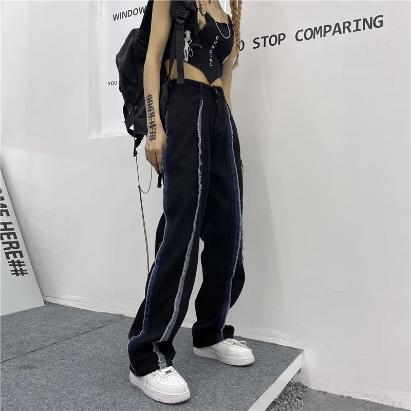 Женские хип-хоп Панталоны 2021 лоскутные джинсы модные Y2K Harajuku Свободные джинсовые брюки с широкими штанинами женские мягкие брюки P055
Женские хип-хоп Панталоны 2021 лоскутные джинсы модные Y2K Harajuku Свободные джинсовые брюки с широкими штанинами женские мягкие брюки P055