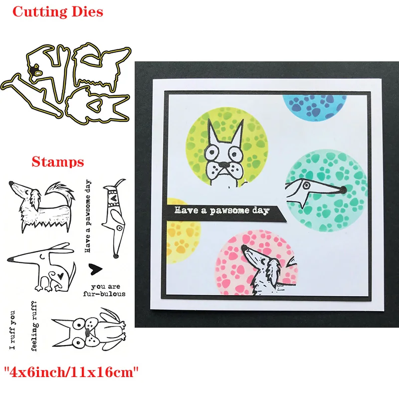 Furry Friends Dogs 2021 New Transparent Stamps and Dies for DIY Scrapbooking Paper Cards Making Crafts Supplies Clear Stamps
Furry Friends Dogs 2021 New Transparent Stamps and Dies for DIY Scrapbooking Paper Cards Making Crafts Supplies Clear Stamps