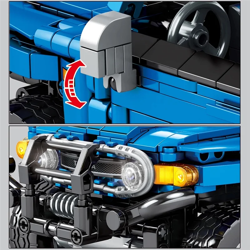 999 Pcs City High-Tech Pull Mechanical hurricane Off-road SuperCar model Building Blocks Sports Racing Car Bricks Toys For Kids
999 Pcs City High-Tech Pull Mechanical hurricane Off-road SuperCar model Building Blocks Sports Racing Car Bricks Toys For Kids