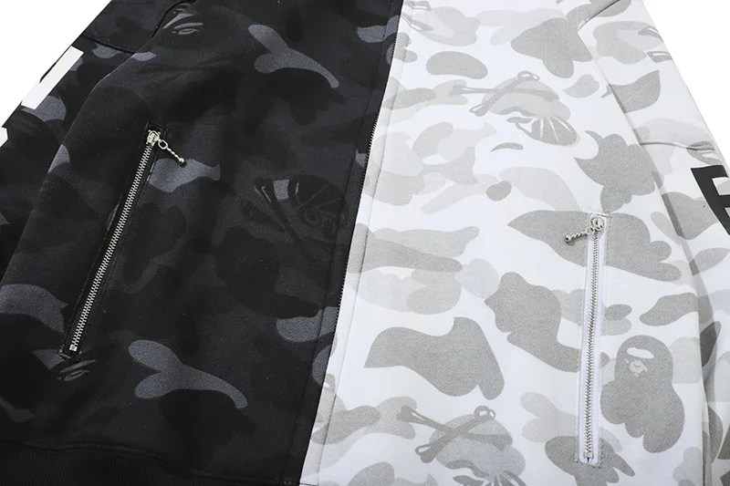 Bape Men's Hoodie Black and White Color Block Jacket Japanese Street Hip Hop Men's Women's Shark Hoodie
Bape Men's Hoodie Black and White Color Block Jacket Japanese Street Hip Hop Men's Women's Shark Hoodie
